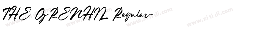 THE GRENHIL Regular字体转换